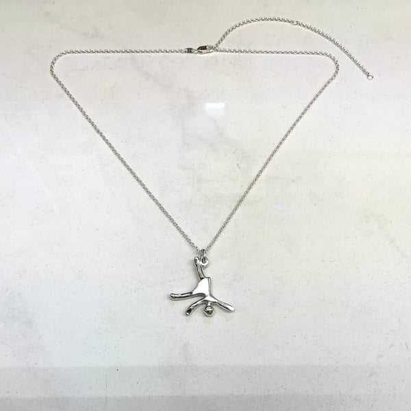 Doing Cartwheels - Sterling silver pendant/necklace