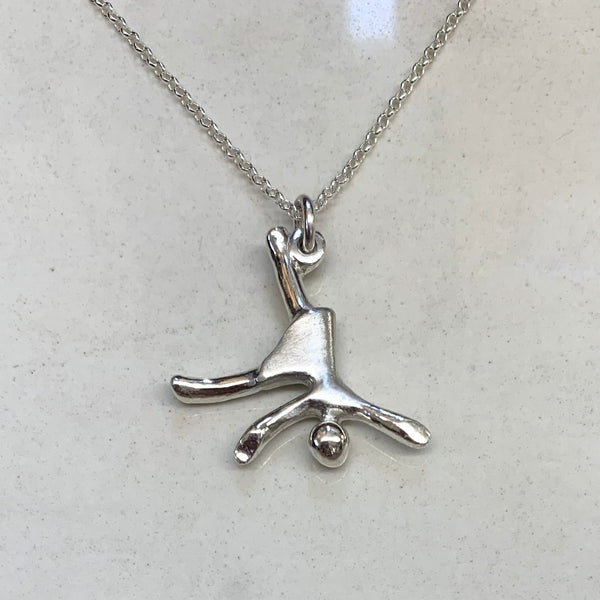 Doing Cartwheels - Sterling silver pendant/necklace