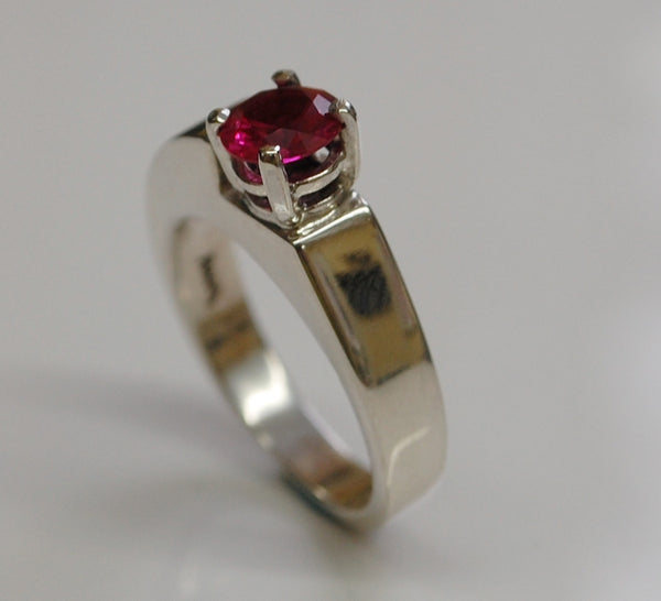 Step Up - Ruby Sterling silver ring
