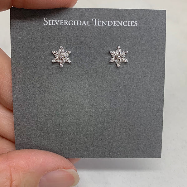 Crystal Snowflake earrings