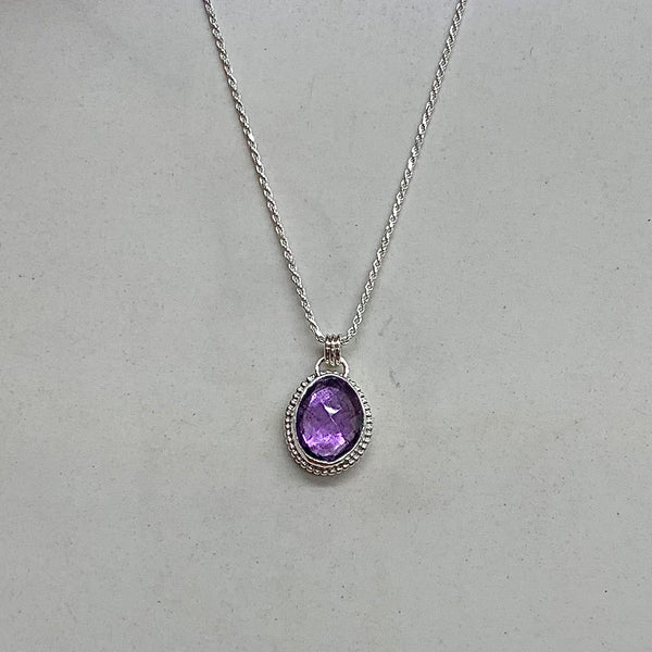 The Colour Purple -Amethyst pendant/necklace