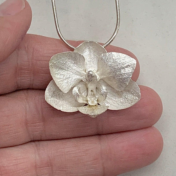 In Bloom - Orchid pendant/necklace