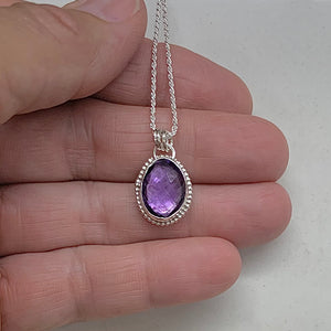 The Colour Purple -Amethyst pendant/necklace