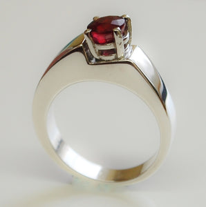 Step Up - Ruby Sterling silver ring