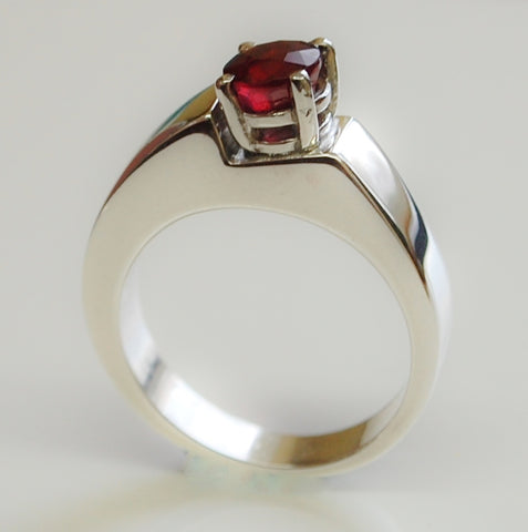 Step Up - Ruby Sterling silver ring