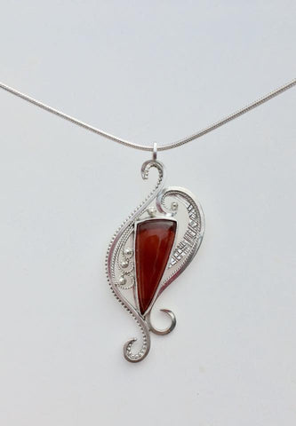 Temptress - Oregon Opal pendant/necklace  SOLD