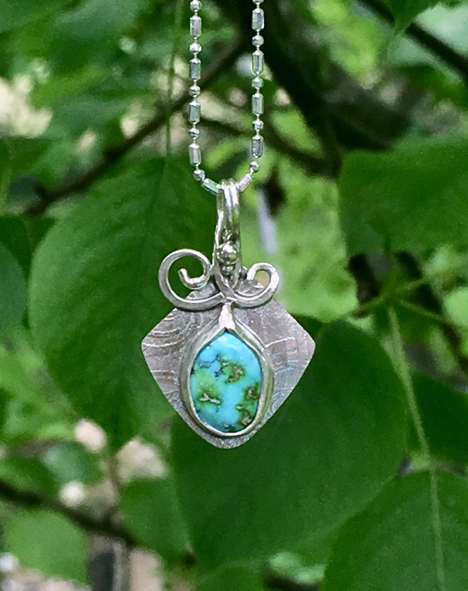 Sonoran Gold Turquoise petite pendant/ necklace