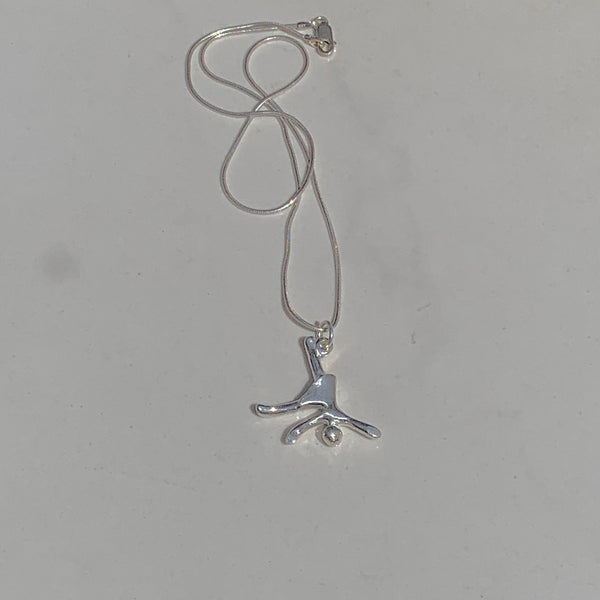 Doing Cartwheels - Sterling silver pendant/necklace