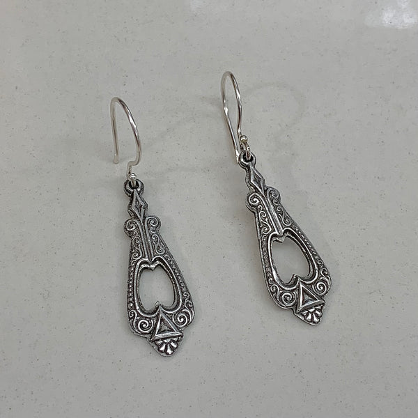 Pewter Collection, Springing forth earrings