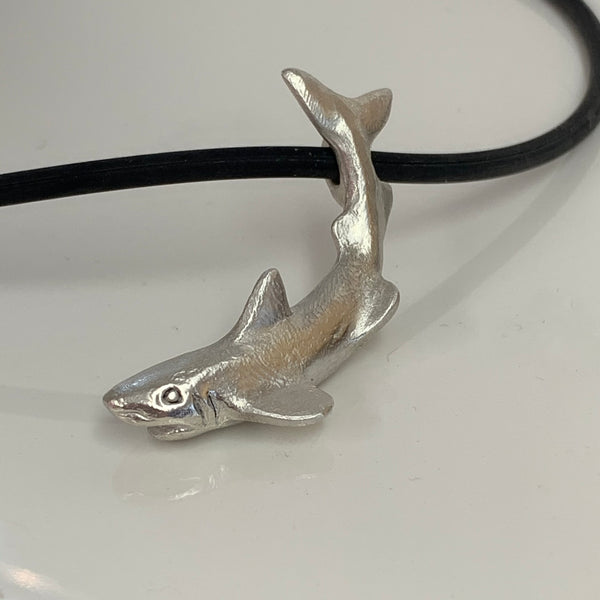 Potential -Shark pendant in Sterling silver or Bronze