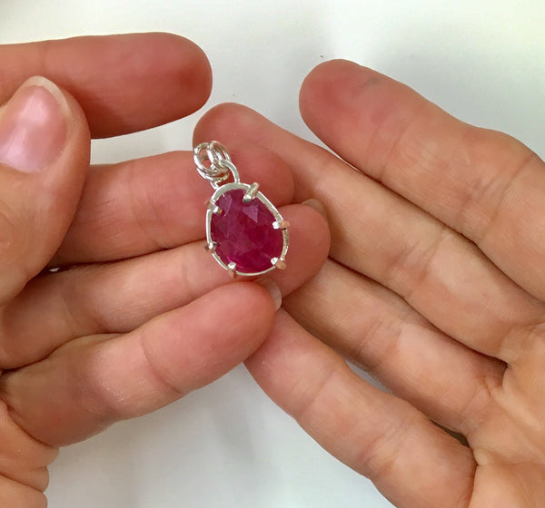 In the Pink.  6.88 carat, rose cut, ruby  SOLD