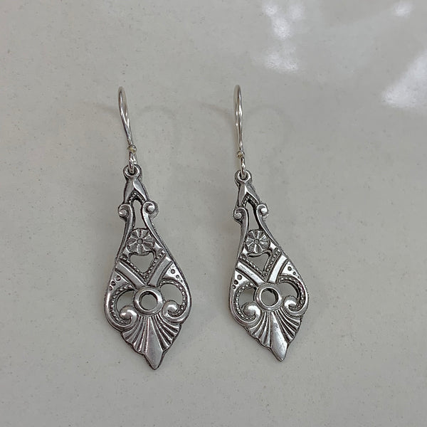 Pewter Collection, Starburst earrings