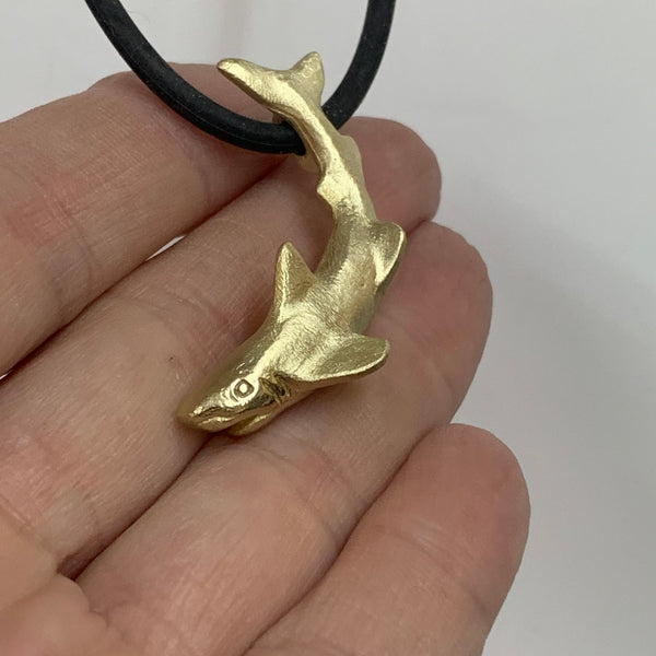 Potential -Shark pendant in Sterling silver or Bronze