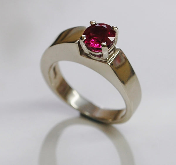 Step Up - Ruby Sterling silver ring